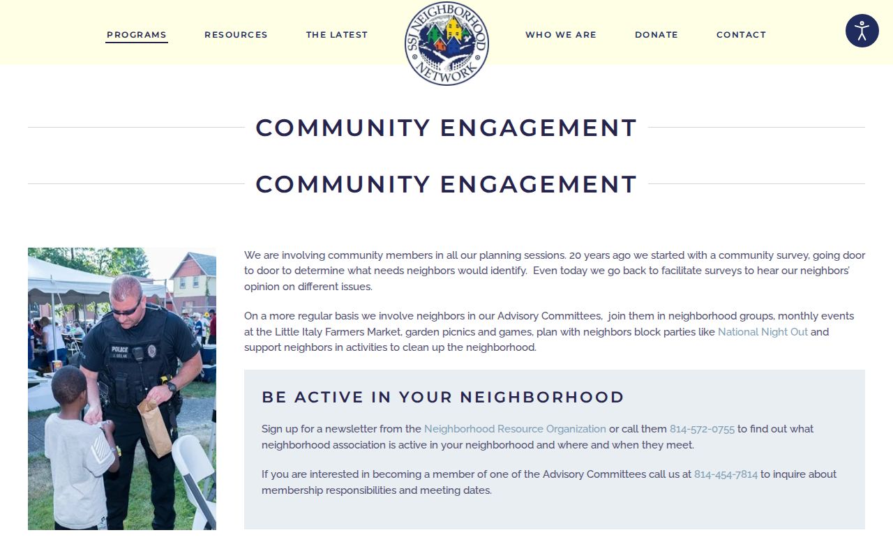 Erie County neighbors neighborhood associations contact page